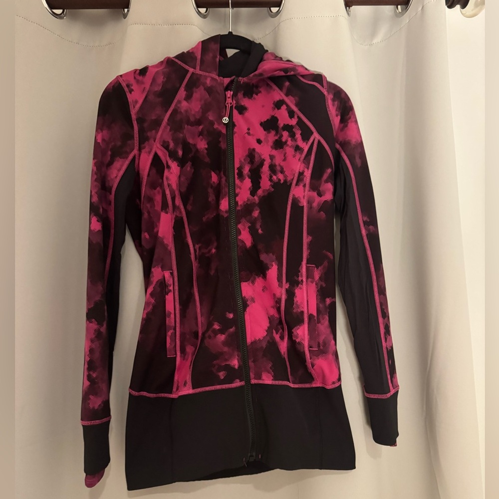 lululemon athletica Pink and Black Patterned Jacket